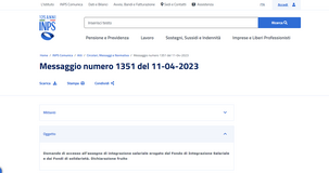 Domanda assegno FIS: dall'INPS il nuovo modello della dichiarazione del fruito 