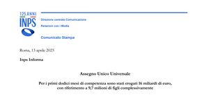 Tutti gli importi dell'assegno unico