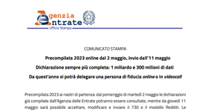 Modello 730/2023: nella dichiarazione precompilata 1,3 miliardi di dati
