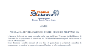 Assunzioni Agenzia delle Entrate 2023: a concorso 4.500 posti da funzionario, basta la laurea triennale