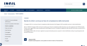 Domanda bando ISI INAIL 2022: dal 23 giugno si può scaricare il codice identificativo