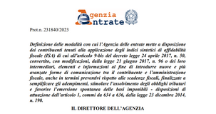 Contribuenti ISA: dall'Agenzia delle Entrate i nuovi avvisi su possibili anomalie