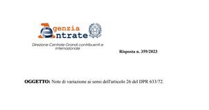 Nota di variazione IVA in aumento, nel caso dei piani attestati deve essere emessa solo con il pagamento