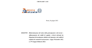 Rideterminazione del valore di partecipazioni e terreni: versamento dell'imposta entro il 15 novembre 