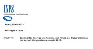 Flussi Uniemens, proroga della scadenza del 30 giugno al 10 luglio