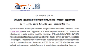 Definizione agevolata liti pendenti 2023, nuovo modello per la domanda e istruzioni aggiornate sulle rate