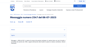 Opzione donna: possibilità di adesione al sistema contributivo anche per domande dopo il 2021