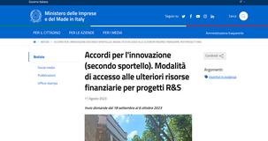 Accordi per l'innovazione: domande dal 18 settembre per il secondo sportello 