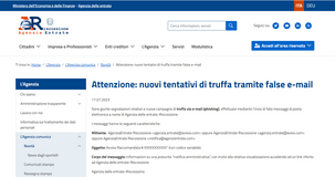 Raccomandata dall'Agenzia delle Entrate Riscossione? Attenzione alle truffe online: i contatti sospetti