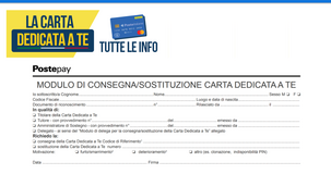 Carta dedicata a te, da Poste Italiane il modello di domanda per la consegna e le istruzioni sull'utilizzo