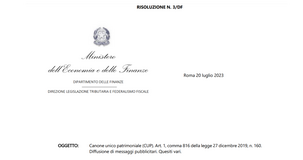 Canone unico patrimoniale 2023 per la diffusione di messaggi pubblicitari: nuovi chiarimenti dal MEF sul calcolo