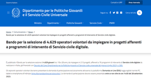 Servizio civile digitale 2023, nuovo bando per 4.629 giovani: come e quando fare domanda