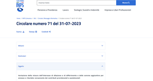 Contributi INPS e premi INAIL: aumenta il tasso di interesse per rate e sanzioni civili