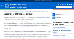 Reddito di cittadinanza sospeso: come ottenere i 350 euro del supporto per la formazione e il lavoro