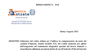 Bonus in busta paga per straordinari e lavoro notturno, le istruzioni delle Entrate per il recupero in F24