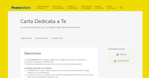 Quanto dura la carta dedicata a te? Validità con scadenza lunga