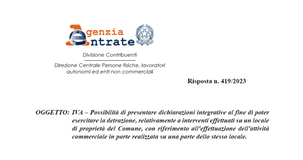 Detrazione IVA: recupero dell'imposta solo per l'attività commerciale