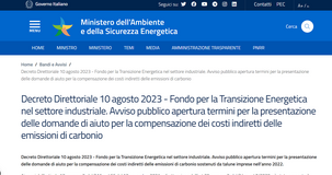 Fondo per la transizione energetica: domanda per gli aiuti entro la scadenza dell'8 settembre