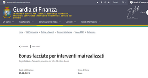 Bonus facciate per lavori mai realizzati, nuova truffa da 52 milioni di euro
