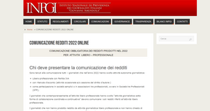Giornalisti INPGI, comunicazione dei redditi 2022: scadenza al 30 settembre