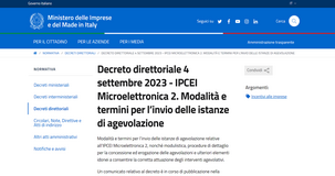 IPCEI – Microelettronica 2: domande di finanziamento dal 15 ottobre 2023