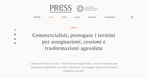 Proroga scadenza assegnazioni, cessioni e trasformazioni agevolate: dal 30 settembre al 30 novembre