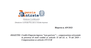 Bonus energia imprese: i crediti non rientrano nel divieto di compensazione orizzontale