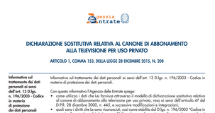 Esenzione canone Rai 2018: come fare domanda 