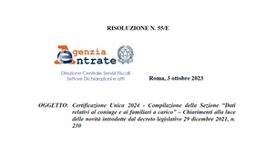 Certificazione Unica 2024: i dati dei figli a carico sono necessari per l'assegno unico e i fringe benefit