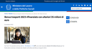 Bonus trasporti: nuove risorse per il 2023, domanda dal 1° novembre