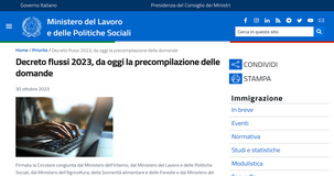 Decreto Flussi 2023: domanda di nulla osta dal 2 dicembre, novità e istruzioni