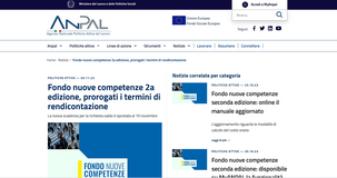 Fondo Nuove Competenze 2022: proroga per l'invio della richiesta di saldo