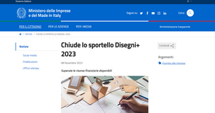Disegni+ 2023: risorse esaurite, chiuso lo sportello per le domande 