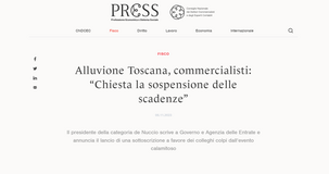 Sospensione scadenze fiscali: le misure dopo l'alluvione in Toscana
