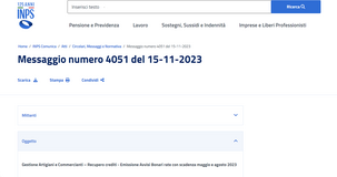 Avvisi bonari INPS: invio ad artigiani e commercianti per le rate di maggio e agosto 2023