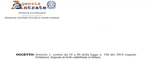 Il bollo sulla fattura elettronica del forfettario