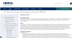 Bando ISI INAIL 2023: 500 milioni per finanziamenti volti a migliorare la sicurezza sul lavoro