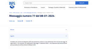 Invalidità civile: servizio INPS per l'invio della documentazione sanitaria esteso anche alle visite ASL