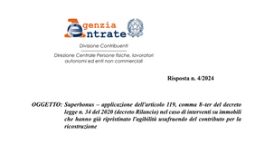 Superbonus: agevolazione al 110 per cento fino al 2025 solo per edifici inagibili