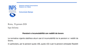 Pensione anticipata e reddito da lavoro sono cumulabili? I chiarimenti dell'INPS
