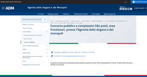 Concorso Agenzia delle Dogane: bando per 564 funzionari, domanda entro il 12 marzo 2024 