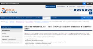 Mail dall'Agenzia delle Entrate sul pagamento di tasse per un bonifico estero: la nuova truffa online 