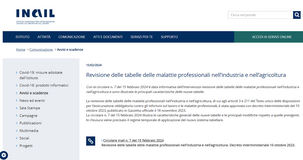 Malattia professionale: le istruzioni INAIL dopo la revisione delle tabelle per industria e agricoltura 