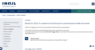 Bando ISI INAIL 2023: domande entro il 30 maggio 2024