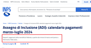 Assegno di inclusione: da marzo l'INPS considera il valore ISEE 2024 per l'accesso al beneficio 