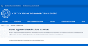 Certificazione della parità di genere: chi la rilascia? L'elenco degli organismi accreditati