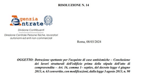 Sismabonus acquisti: agevolazione anche con lavori di finitura non terminati al momento dell'acquisto