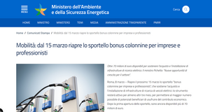 Bonus colonnine per imprese e professionisti 2024: domande al via