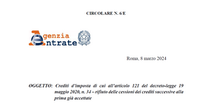Comunicazione cessione del credito: le istruzioni delle Entrate per il rifiuto