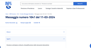 Pensione anticipata: più semplice fare domanda online sul sito INPS 